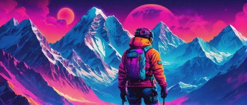 mountain guide,colorful background,himalaya,explorer,everest,would a background,digital nomads,ice planet,background image,background screen,slopes,wallpaper,hd wallpaper,vast,ski,ultraviolet,borealis,wall,peaks,art background,Conceptual Art,Sci-Fi,Sci-Fi 27