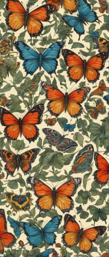 butterfly pattern,butterfly floral,butterfly background,moths and butterflies,kimono fabric,butterflies,viceroy (butterfly),hesperia (butterfly),french butterfly,butterfly wings,callophrys,butterfly swimming,papillon,tropical butterfly,memphis pattern,ulysses butterfly,monarch butterfly,butterflay,orange butterfly,japanese pattern,Illustration,Paper based,Paper Based 26