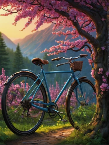 floral bike,japanese sakura background,bicycle,artistic cycling,springtime background,spring background,sakura background,bike,bicycle ride,biking,cycling,bicycling,bike ride,bicycles,woman bicycle,sakura blossom,cyclist,bicycle riding,japanese floral background,bikes,Illustration,Abstract Fantasy,Abstract Fantasy 21