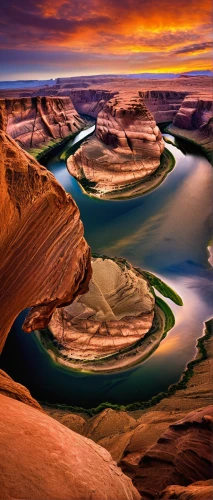 horseshoe bend,glen canyon,lake powell,horsheshoe bend,fairyland canyon,snake river,united states national park,river landscape,grand canyon,snake river lakes,landscapes beautiful,beautiful landscape,arid landscape,desert landscape,navajo bay,landform,rio grande river,canyon,desert desert landscape,natural landscape,Conceptual Art,Sci-Fi,Sci-Fi 19