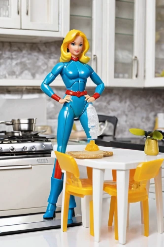 kitchen appliance accessory,girl in the kitchen,super heroine,doll kitchen,actionfigure,star kitchen,kitchen appliance,sprint woman,3d figure,action figure,household appliance accessory,super woman,collectible action figures,playmobil,kitchen cabinet,dishwasher,female doll,kitchen table,kitchen utensil,sewing pattern girls,Unique,3D,Garage Kits