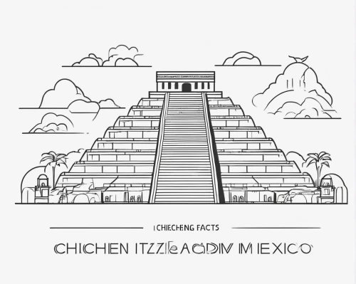 chichen-itza,chichen itza,aztec,tacamahac,aztecs,yucatan,mexico city,mexico,mexican foods,hacienda,mexican,make chicken,mexican calendar,aztec gull,tacos,mexican food,mexican mix,tex-mex food,restaurants,mexcan,Illustration,Black and White,Black and White 04