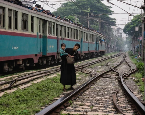 rack railway,passenger train,long-distance train,railway system,train route,indian railway,double deck train,railway axis,railway line,central railway,private railway,train of thought,rail transport,the girl at the station,railway,express train,railway track,railway lines,toy train,hanoi,Photography,Black and white photography,Black and White Photography 03