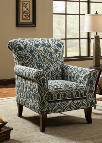 wing chair,upholstery,moroccan pattern,indian paisley pattern,slipcover,ottoman,sofa set,paisley pattern,floral chair,chaise lounge,armchair,loveseat,seating furniture,settee,antique furniture,chaise,recliner,furniture,damask,damask paper,Illustration,American Style,American Style 02