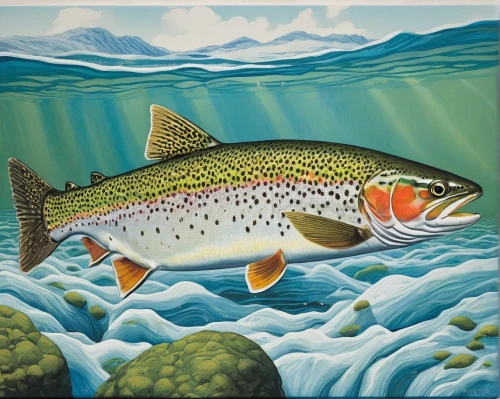 fjord trout,cutthroat trout,coastal cutthroat trout,rainbow trout,brown trout,oncorhynchus,arctic char,trout breeding,northern pike,sockeye salmon,wild salmon,trout,capelin,freshwater fish,forage fish,the river's fish and,fish in water,forest fish,big-game fishing,fish-surgeon,Conceptual Art,Sci-Fi,Sci-Fi 18