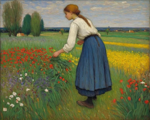 girl picking flowers,field of flowers,picking flowers,flowers field,flowers of the field,girl in the garden,flower field,girl in flowers,field of poppies,field flowers,blooming field,cultivated field,fiori,flower meadow,blanket of flowers,valensole,poppy fields,suitcase in field,field of cereals,girl lying on the grass,Art,Artistic Painting,Artistic Painting 49