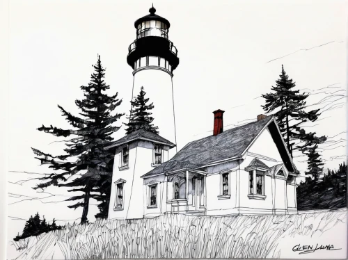 crisp point lighthouse,light station,electric lighthouse,light house,point lighthouse torch,battery point lighthouse,lighthouse,red lighthouse,petit minou lighthouse,maine,thimble islands,portland head light,old point loma lighthouse,kennebunkport,pigeon point,coloring for adults,historic windmill,fire tower,david bates,lamplighter,Illustration,Black and White,Black and White 08