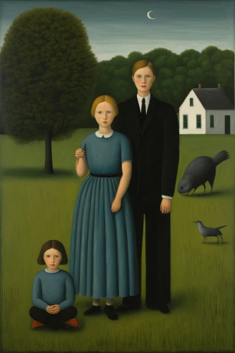 grant wood,american gothic,birch family,arrowroot family,grass family,mulberry family,herring family,parents with children,carol colman,nettle family,the dawn family,parsley family,families,carol m highsmith,olle gill,hemp family,buckthorn family,harmonious family,amish,barberry family,Art,Artistic Painting,Artistic Painting 02