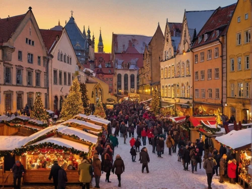 christmas market,rothenburg,prague,regensburg,nuremberg,erfurt,medieval market,advent market,christmas town,christmas village,winter village,munich,tübingen,nordic christmas,bamberg,český krumlov,freiburg,brno,poland,eastern europe,Illustration,Vector,Vector 04