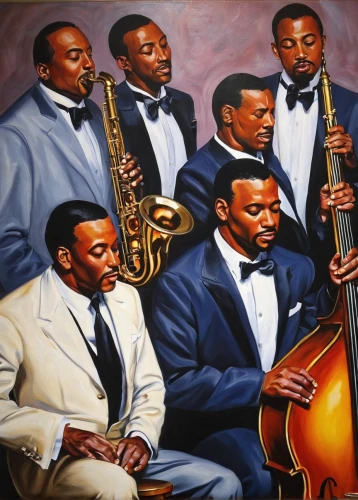 musicians,sfa jazz,jazz,art tatum,jazz club,big band,oil painting on canvas,black music note,musical ensemble,blues and jazz singer,jazz it up,orchesta,oil on canvas,gentleman icons,orchestra,marsalis,music society,instrument music,oil painting,string instruments,Photography,Fashion Photography,Fashion Photography 11