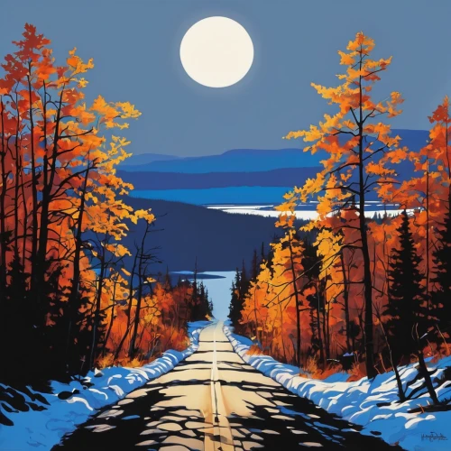 forest road,mountain road,fall landscape,christmas landscape,autumn landscape,mountain highway,landscape background,maple road,autumn mountains,autumn icon,country road,finnish lapland,blue moon,autumn scenery,winter landscape,dirt road,fairbanks,vermont,long road,coniferous forest,Illustration,Black and White,Black and White 31