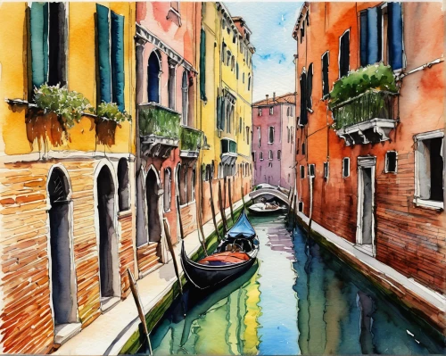 venezia,venice,grand canal,venetian,italian painter,gondolier,watercolor,gondolas,watercolor painting,watercolor shops,canals,water color,murano,burano,water colors,hallia venezia,watercolor background,watercolor paint,portofino,watercolors,Art,Classical Oil Painting,Classical Oil Painting 04