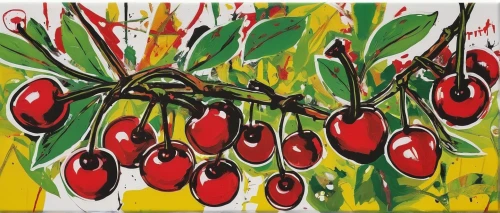 rosehips,indigenous painting,quandong,cherries,red bugs,rose hips,cherries in a bowl,olive grove,red apples,aboriginal painting,fruit tree,khokhloma painting,cloves schwindl inge,pigeon pea,ladybugs,jewish cherries,cornelian cherry,tomatoes,red peppers,tamarillo,Conceptual Art,Graffiti Art,Graffiti Art 10