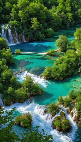 plitvice,green waterfall,river landscape,green trees with water,the chubu sangaku national park,beautiful japan,beautiful landscape,krka national park,japan landscape,mountain spring,flowing water,waterfalls,nature landscape,green landscape,natural scenery,kravice,mountain river,croatia,landscape nature,colorful water,Art,Classical Oil Painting,Classical Oil Painting 10