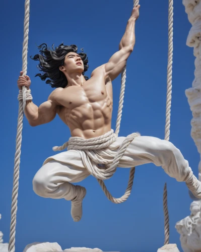 rope climbing,tarzan,statue of hercules,climbing rope,discobolus,calisthenics,rope jumping,pole climbing (gymnastic),greek god,static trapeze,men climber,free solo climbing,high-wire artist,capoeira,greek mythology,rope daddy,on the poles,classical sculpture,steel ropes,pole vaulter,Photography,General,Natural