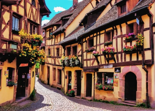 colmar,alsace,colmar city,half-timbered houses,strasbourg,wissembourg,rothenburg,medieval street,half-timbered,medieval town,half-timbered wall,france,escher village,eguisheim,medieval architecture,bamberg,freiburg,miltenberg,half timbered,half-timbered house,Unique,Pixel,Pixel 04