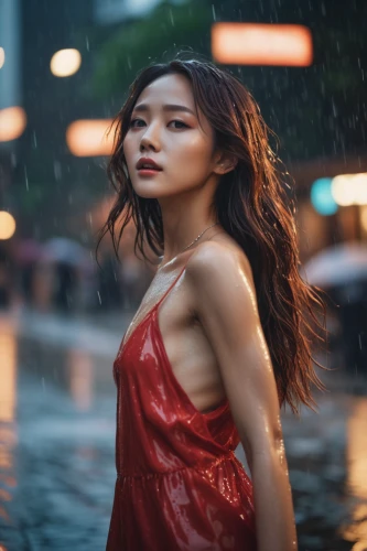 in the rain,asian umbrella,red rose in rain,vietnamese woman,walking in the rain,asian woman,vietnamese,wet,rain shower,japanese woman,rainy,wet girl,fox in the rain,umbrella,asian girl,asian vision,hanoi,girl in red dress,filipino,man in red dress,Photography,General,Cinematic