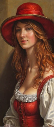 girl wearing hat,the hat-female,woman's hat,the hat of the woman,red hat,italian painter,portrait of a girl,young woman,oil painting,portrait of a woman,women's hat,bougereau,art painting,red coat,woman's face,woman holding pie,girl with cloth,oil painting on canvas,lady in red,ladies hat,Conceptual Art,Fantasy,Fantasy 27