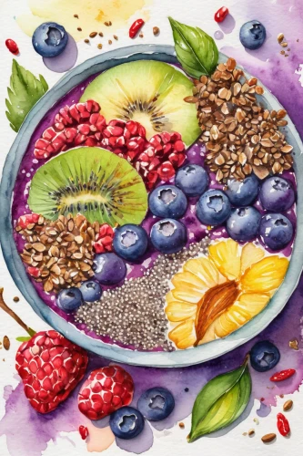 fruit plate,bowl of fruit,fruit mix,mix fruit,mixed fruit,acai bowl,fruit bowl,antioxidant,bowl of fruit in rain,mixed berries,acai,watercolor fruit,fruit pattern,fruit pie,berry quark,fruit platter,summer fruit,acai brazil,food collage,muesli,Illustration,Paper based,Paper Based 24