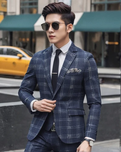 men's suit,blue checkered,navy suit,light plaid,checkered,kai yang,formal guy,smart look,cowboy plaid,wedding suit,businessman,plaid,autumn plaid pattern,suit,white-collar worker,ceo,men's wear,chequered,men clothes,business man,Illustration,Abstract Fantasy,Abstract Fantasy 17