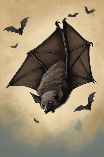 vampire bat,big brown bat,pipistrelles,tropical bat,hanging bat,little brown myotis,bats,fruit bat,bat,common pipistrelle,megabat,mouse eared bat,little red flying fox,flying fox,bat smiley,aye-aye,lantern bat,swifts,chimney swift,halloween illustration,Conceptual Art,Oil color,Oil Color 02