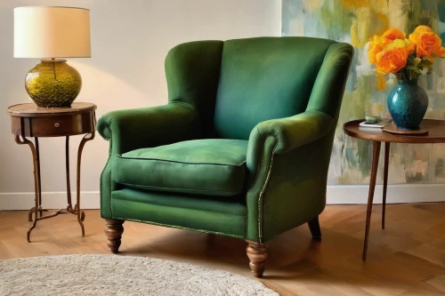 wing chair,armchair,antique furniture,upholstery,windsor chair,danish furniture,chaise lounge,antler velvet,seating furniture,turquoise leather,slipcover,floral chair,chaise longue,vintage anise green background,chair,club chair,mid century,rocking chair,chaise,furniture,Conceptual Art,Oil color,Oil Color 22