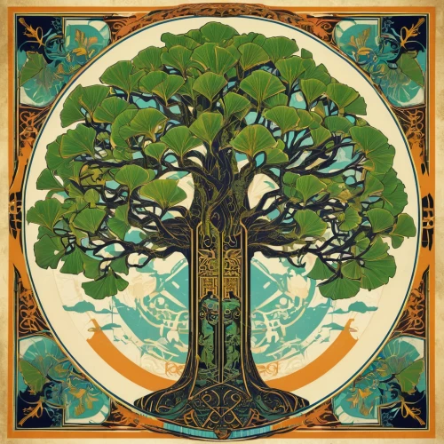 celtic tree,tree of life,bodhi tree,art nouveau design,colorful tree of life,the branches of the tree,flourishing tree,gold foil tree of life,ornamental tree,argan tree,sacred fig,fig tree,art nouveau,plane-tree family,rosewood tree,tilia,art deco ornament,oak tree,art nouveau frame,elm tree,Illustration,Vector,Vector 16