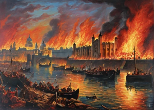 lake of fire,the conflagration,sweden fire,city in flames,constantinople,conflagration,illuminations,naval battle,kings landing,hanseatic city,smouldering torches,walpurgis night,heroic fantasy,destroyed city,fire background,fire land,dragon fire,rome 2,the middle ages,guy fawkes,Conceptual Art,Daily,Daily 24