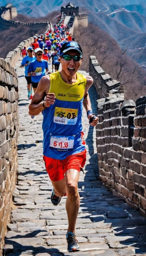 long-distance running,middle-distance running,ultramarathon,run uphill,great wall,great wall wingle,great wall of china,endurance sports,adventure racing,racewalking,half-marathon,half marathon,obstacle race,marathon,trail running,feathered race,free running,to run,connectcompetition,potala palace,Conceptual Art,Oil color,Oil Color 24