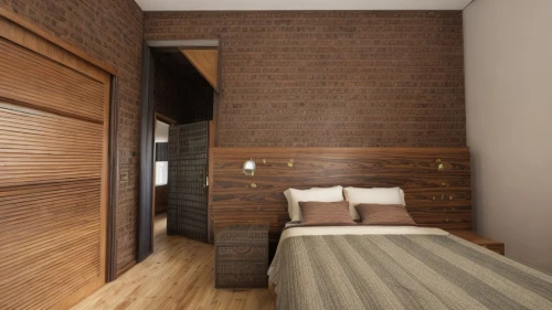 wooden wall,room divider,wooden door,guestroom,patterned wood decoration,sleeping room,guest room,boutique hotel,3d rendering,wall plaster,hinged doors,japanese-style room,modern room,sand-lime brick,render,wooden shutters,laminated wood,contemporary decor,hotel hall,wood texture,Interior Design,Bedroom,Tradition,Germany Vintage
