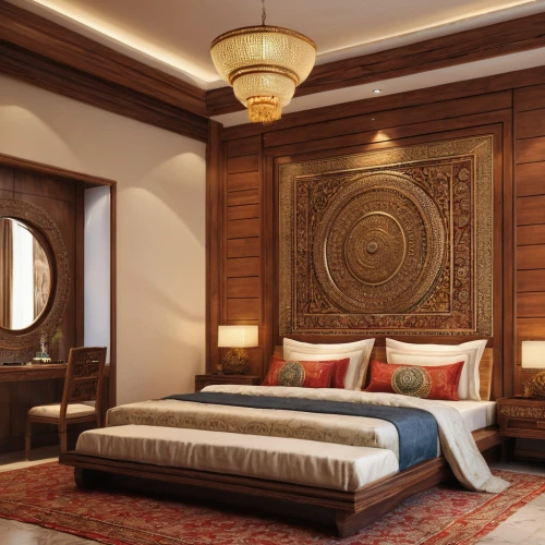 patterned wood decoration,ornate room,interior decoration,sleeping room,3d rendering,danish room,room divider,interior decor,contemporary decor,great room,guest room,interior design,stucco ceiling,boutique hotel,modern decor,search interior solutions,ottoman,wall decoration,guestroom,luxury home interior,Photography,General,Natural