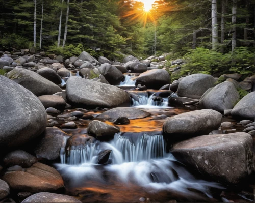 mountain stream,flowing creek,flowing water,water flowing,water flow,rushing water,mountain spring,landscape photography,rapids,streams,wild water,running water,ilse falls,cascading,gooseberry falls,mountain river,fresh water,stream bed,stream,clear stream,Illustration,Vector,Vector 21