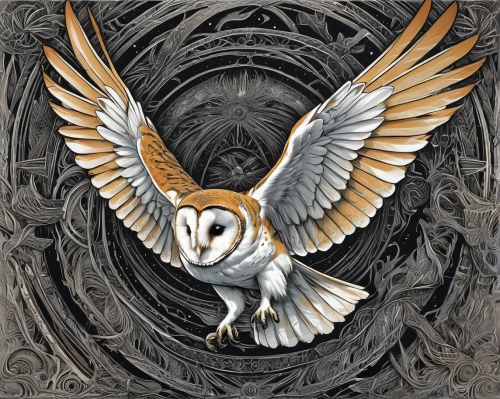 owl background,barn owl,tyto longimembris,owl art,owl,owl-real,siberian owl,boobook owl,white eagle,gryphon,hedwig,owl drawing,ganymede,snow owl,harp of falcon eastern,dove of peace,imperial eagle,emblem,sparrow owl,owls,Illustration,Black and White,Black and White 01
