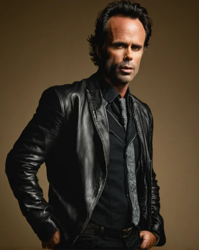 skillet,sting,deacon,merle black,carlin pinscher,leather jacket,forehead,ervin hervé-lóránth,tyrion lannister,lincoln blackwood,leather,black leather,portrait background,scullion,kahn,beef rydberg,bouffant,ant,oakville,film actor,Illustration,American Style,American Style 01