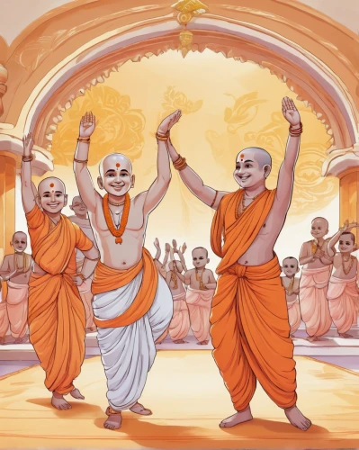 ramayana,hare krishna,sadhus,ramayan,ramayana festival,sangharaja,kandyan dance,theravada buddhism,hindu,khokhloma painting,the festival of colors,ganges,karnataka,buddhists monks,devotees,surya namaste,bihar,rajasthan,vishuddha,asoka chakra,Illustration,Japanese style,Japanese Style 07