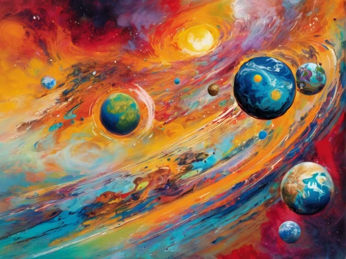 planets,space art,planetary system,solar system,gas planet,alien planet,spheres,fire planet,planet eart,outer space,the solar system,planetarium,cosmos,inner planets,saturnrings,jupiter,alien world,orbiting,planet,planet mars,Conceptual Art,Oil color,Oil Color 20