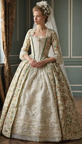 ball gown,overskirt,bridal clothing,wedding gown,bridal dress,wedding dress,queen anne,wedding dresses,hoopskirt,suit of the snow maiden,women's clothing,elizabeth i,rococo,jane austen,cinderella,costume design,evening dress,blonde in wedding dress,girl in a historic way,crinoline,Art,Classical Oil Painting,Classical Oil Painting 24