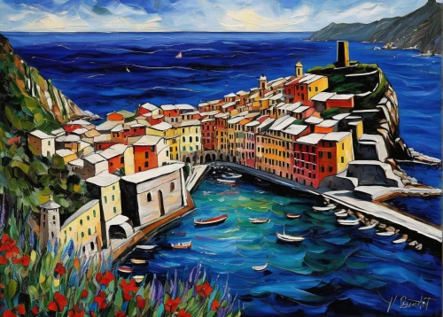 vernazza,cinque terre,manarola,camogli,liguria,portofino,dubrovnik city,positano,dubrovnik,italian painter,amalfi,amalfi coast,italy liguria,monaco,lipari,scilla,sorrento,malcesine,dubrovnic,mediterranean,Art,Artistic Painting,Artistic Painting 01