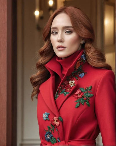bolero jacket,christmas woman,red ginger,retro christmas lady,red magnolia,poppy red,red coat,rosella,poison ivy,retro christmas girl,christmas angel,ginger rodgers,vintage floral,red russian,lady in red,floral,elegant,red head,red flowering horse chestnut,vogue,Photography,Documentary Photography,Documentary Photography 18