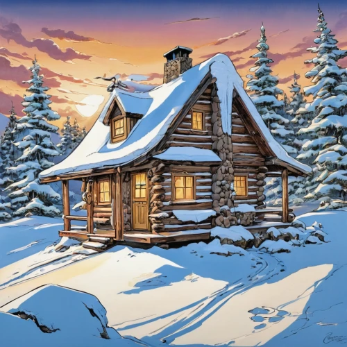 winter house,log cabin,snow house,mountain hut,winter background,snow scene,winter village,the cabin in the mountains,christmas landscape,log home,snow roof,houses clipart,winter landscape,cottage,christmas snowy background,small cabin,snowhotel,alpine hut,snow landscape,house in mountains,Illustration,Abstract Fantasy,Abstract Fantasy 23