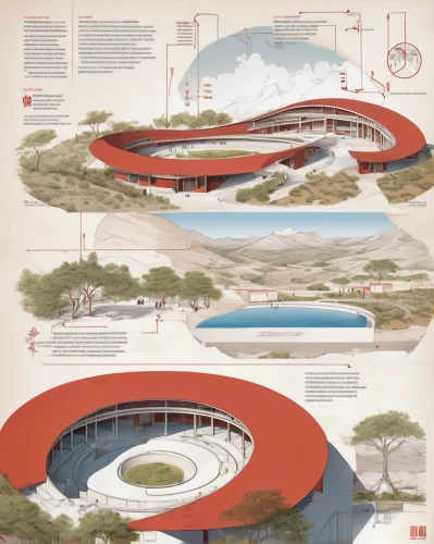 archidaily,school design,japanese architecture,futuristic architecture,kirrarchitecture,water courses,architect plan,geothermal energy,chinese architecture,asian architecture,landscape plan,arq,artificial island,artificial islands,wastewater treatment,roof structures,orthographic,futuristic art museum,coastal protection,40 years of the 20th century,Unique,Design,Infographics