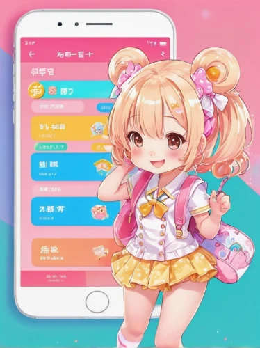 mobile game,app,naginatajutsu,pink background,android game,android app,the app on phone,play store app,candy island girl,rainbow background,transparent background,log in,betutu,home screen,play store,apps,kawaii girl,android,idol,mobile gaming,Illustration,Japanese style,Japanese Style 02