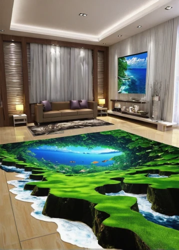 underground lake,luxury bathroom,aquarium decor,floor fountain,infinity swimming pool,underwater oasis,great room,fish tank,underwater landscape,water sofa,inflatable pool,billiard room,waterbed,underwater playground,interior design,feng shui golf course,modern decor,golf resort,billiard table,floating island,Illustration,Realistic Fantasy,Realistic Fantasy 08