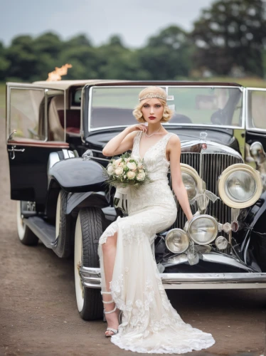 bridal car,wedding car,austin 7,blonde in wedding dress,silver wedding,wedding photography,bentley s2,mercedes benz 220 cabriolet,mercedes-benz 770,chrysler airflow,bentley s1,type mercedes n2 convertible,morris eight,packard four hundred,wedding dress train,mercedes-benz 500k,bridal clothing,classic rolls royce,wedding photographer,rolls-royce silver ghost,Conceptual Art,Oil color,Oil Color 03