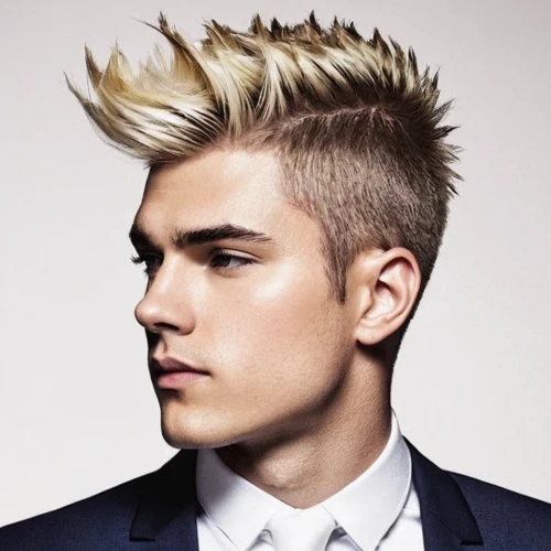 mohawk hairstyle,pompadour,cool blonde,blond hair,blond,feathered hair,blonde hair,long blonde hair,male model,blonde,mohawk,pineapple head,smooth hair,asymmetric cut,hulkenberg,pomade,hairstyle,short blond hair,hairy blonde,gable,Photography,Fashion Photography,Fashion Photography 23