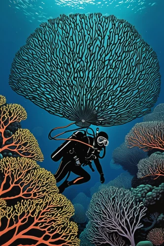 coral guardian,coral reefs,stony coral,coral reef,feather coral,coral fish,long reef,coral reef fish,brain coral,qin leaf coral,great barrier reef,mushroom coral,deep coral,meadow coral,soft coral,scuba,reef,marine diversity,rock coral,anemone fish,Illustration,Black and White,Black and White 18