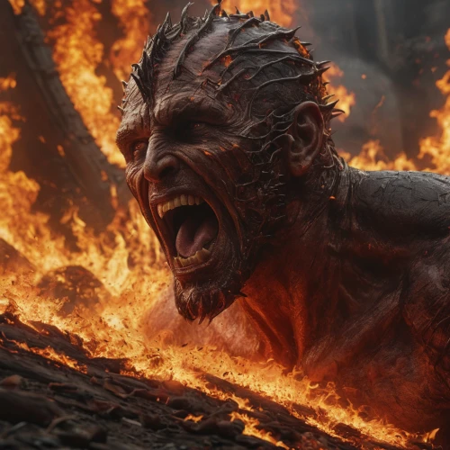fury,scorch,orc,angry man,burning earth,splitting maul,scorched earth,rage,doomsday,anger,fire devil,maul,warlord,angry,the conflagration,buddhist hell,burned mount,bordafjordur,pillar of fire,lake of fire,Photography,General,Natural