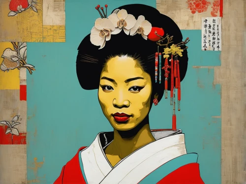 geisha girl,geisha,japanese woman,japanese art,oriental girl,oriental princess,motsunabe,asian woman,chinese art,shirakami-sanchi,shinto,cool woodblock images,japanese culture,cool pop art,japanese style,oriental painting,oriental,japanese icons,asiatic,mari makinami,Art,Artistic Painting,Artistic Painting 51