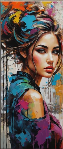 graffiti art,graffiti,oil painting on canvas,art painting,boho art,italian painter,grafitti,painting technique,streetart,girl washes the car,young woman,street artist,meticulous painting,girl walking away,young girl,girl portrait,woman thinking,girl in a long,oil painting,girl with cloth,Conceptual Art,Oil color,Oil Color 06