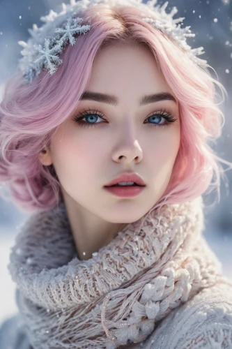 winter background,winter rose,the snow queen,winter dream,winter cherry,romantic look,winter magic,white rose snow queen,winterblueher,elsa,suit of the snow maiden,fantasy portrait,romantic portrait,snowflake background,violet head elf,mystical portrait of a girl,natural cosmetic,ice queen,pale,ice princess,Photography,General,Natural